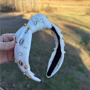 Embellished White Headband